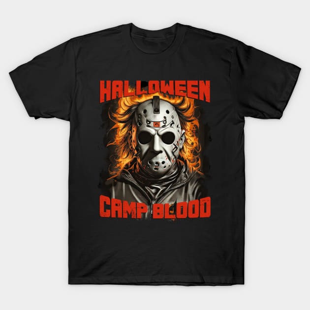 Camp Blood Halloween T-Shirt by Pictozoic